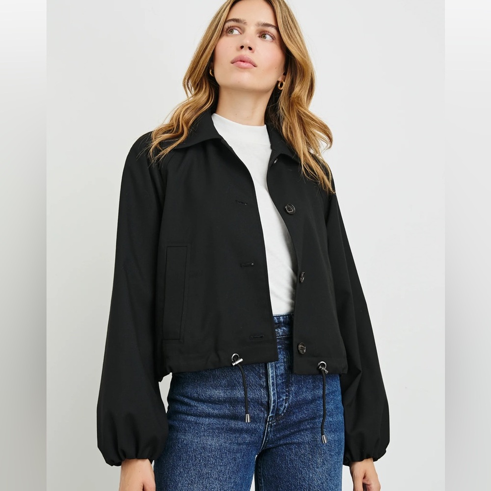 RAILS north jacket in black twill L